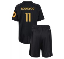 Real Madrid Rodrygo Goes #11 Koszulka Trzecia dzieci 2023-24 Krótki Rękaw (+ krótkie spodenki)